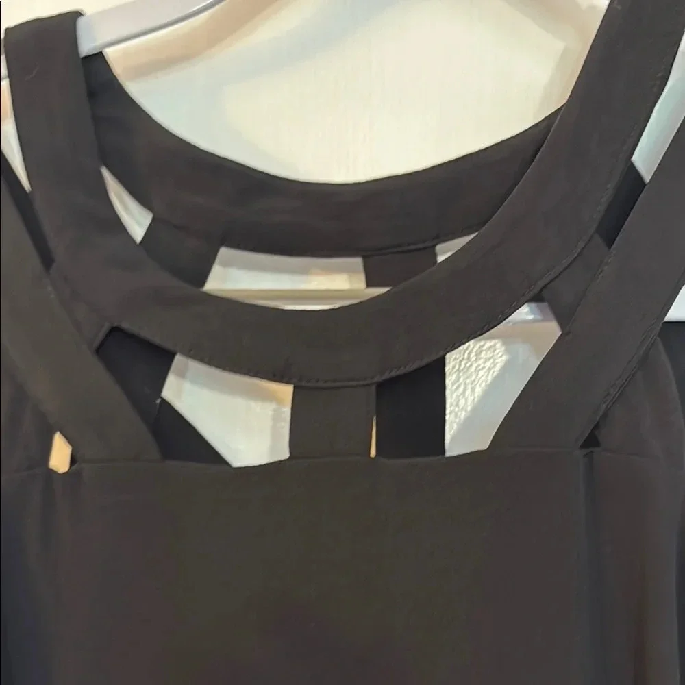 Cupio Black Halter Sheath Dress for Cocktail